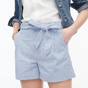 J crew  Tie-waist short in cotton poplin s…